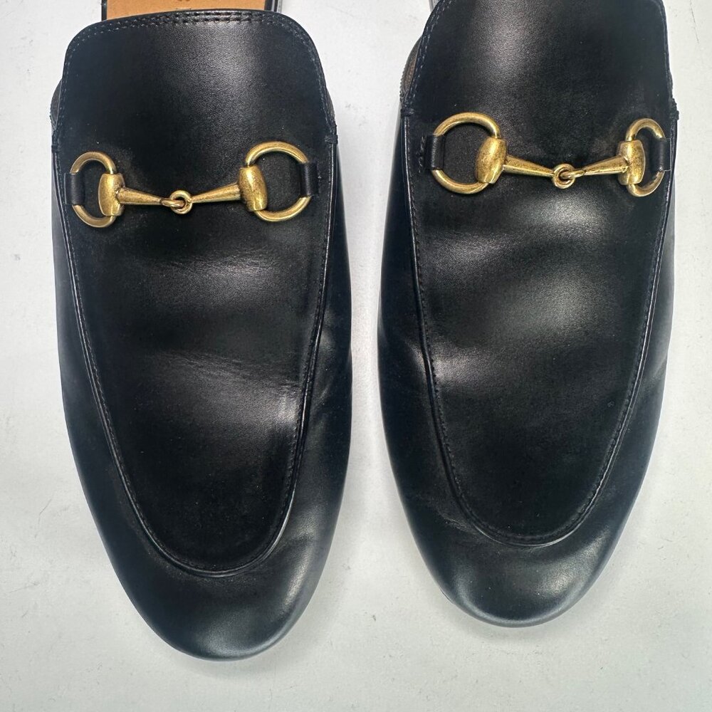 Gucci Princetown Leather Mules Slides in Nero 39 - Picture 5 of 16